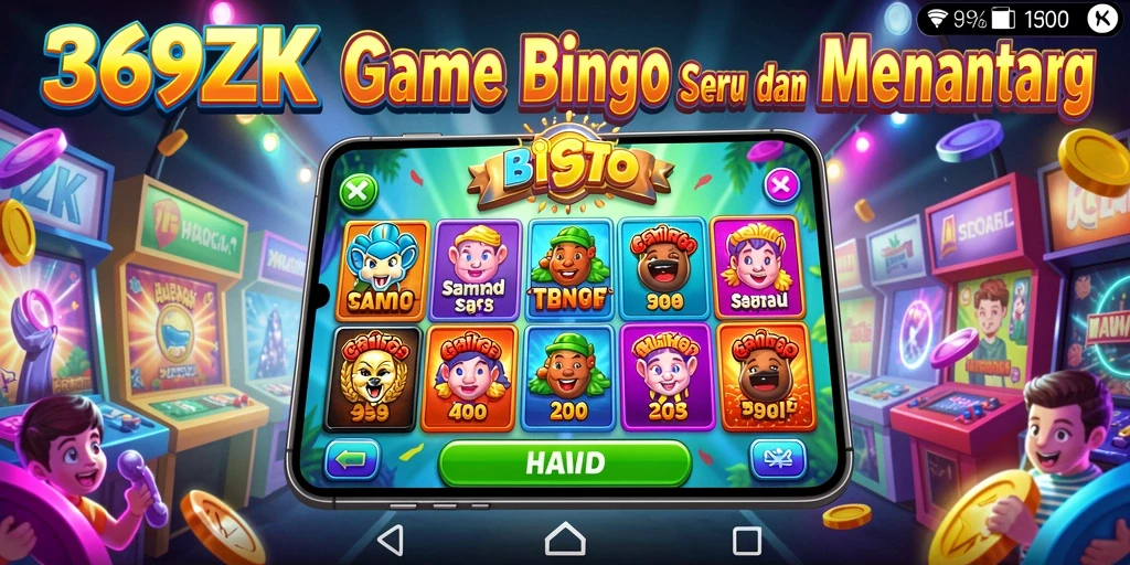 Tampilan gameplay Bingo yang seru dan interaktif.