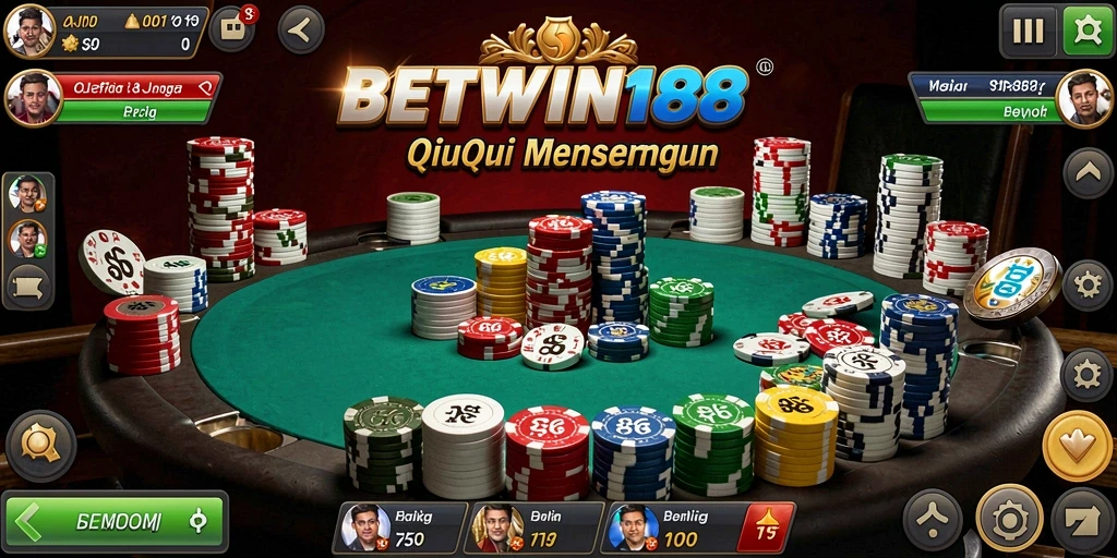 Tampilan gameplay QiuQiu yang seru dan menarik.
