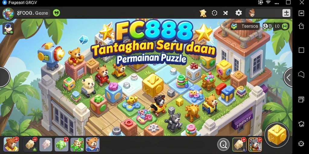 Tampilan gameplay FC888 dengan berbagai tantangan puzzle yang menarik.
