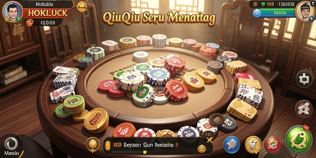 Screenshot gameplay QiuQiu HOKILUCK yang menarik.