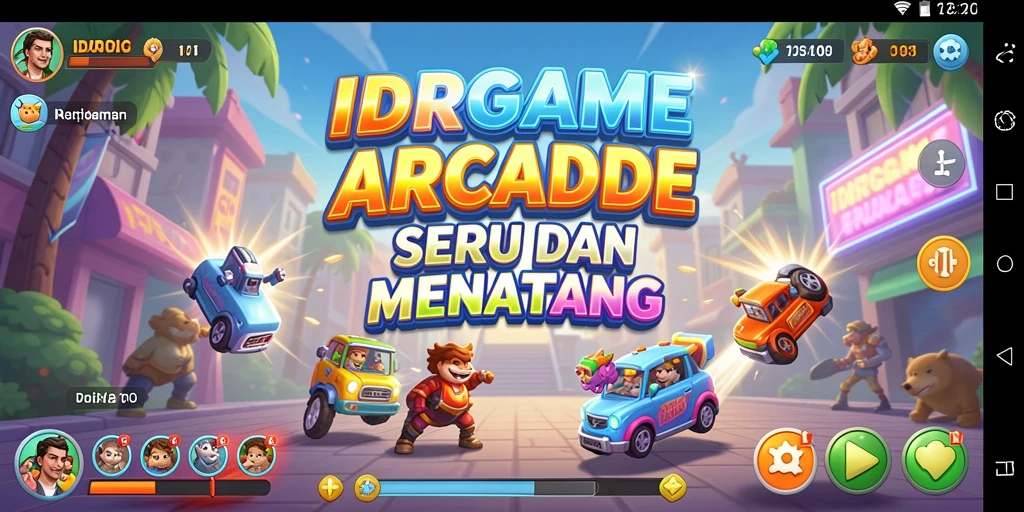 Tangkapan layar menunjukkan gameplay Arcade yang penuh aksi dan tantangan.