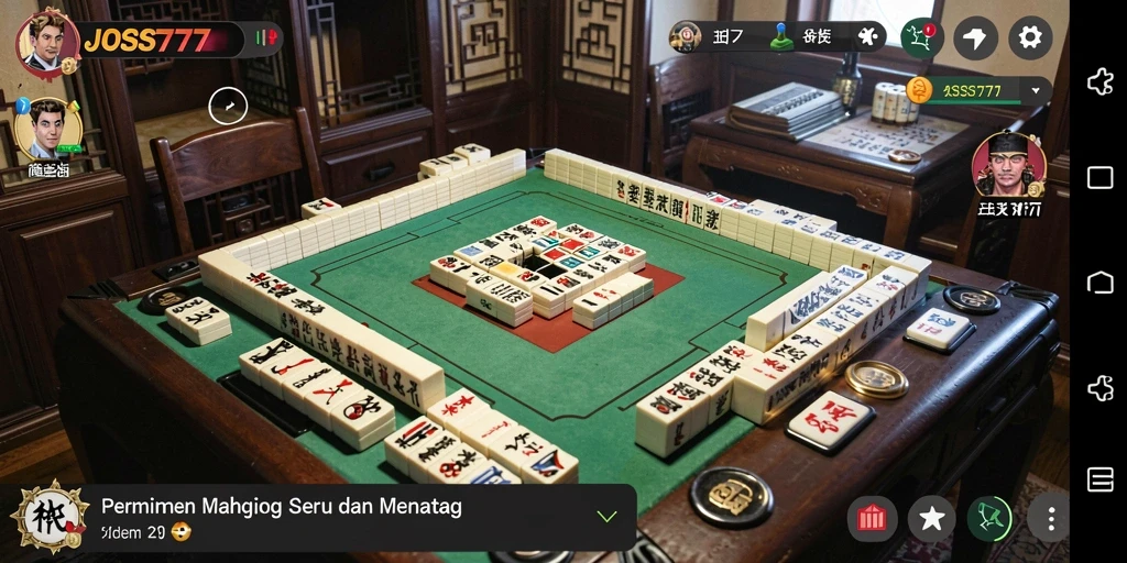 Gameplay Mahjong yang seru di dalam JOSS777.