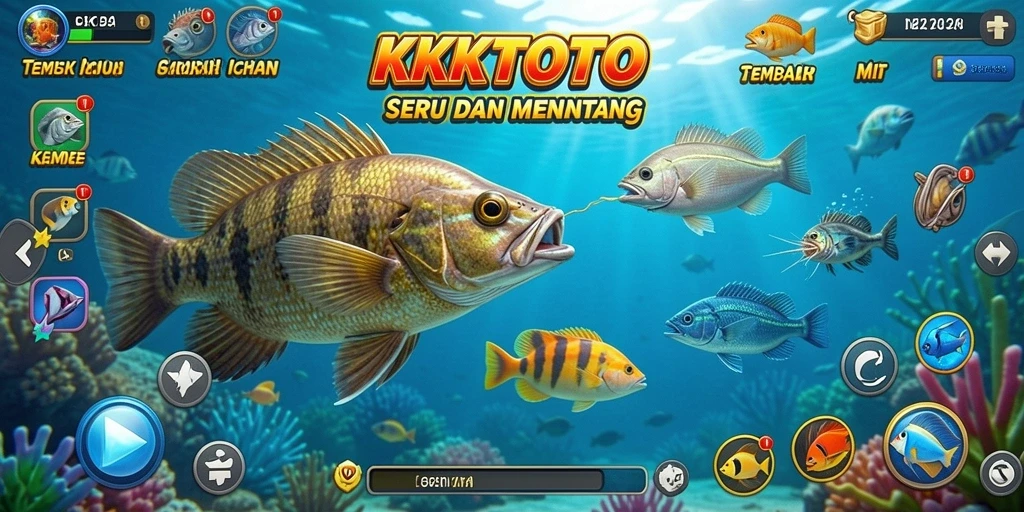 Screenshot menampilkan aksi seru dalam gameplay Tembak Ikan.