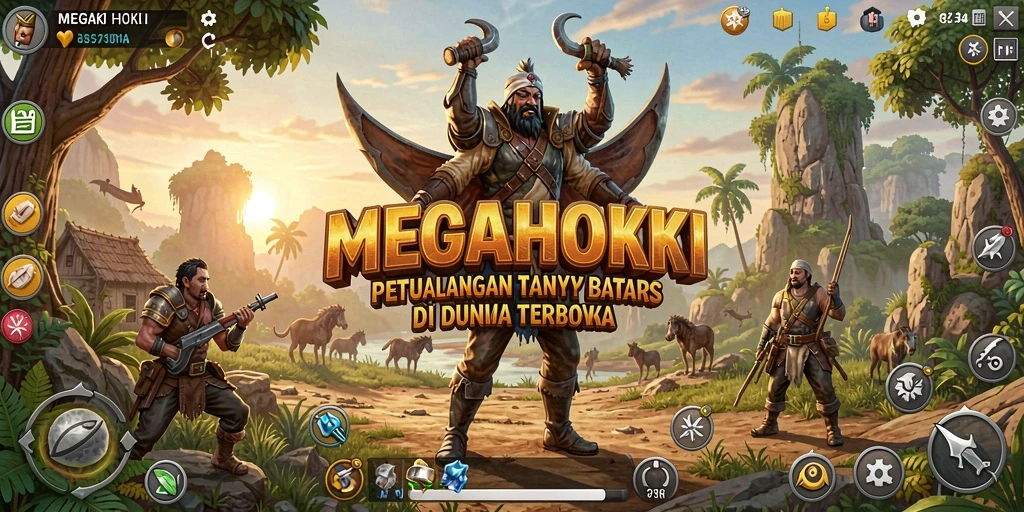 Menampilkan gameplay dinamis dan eksplorasi dunia terbuka.