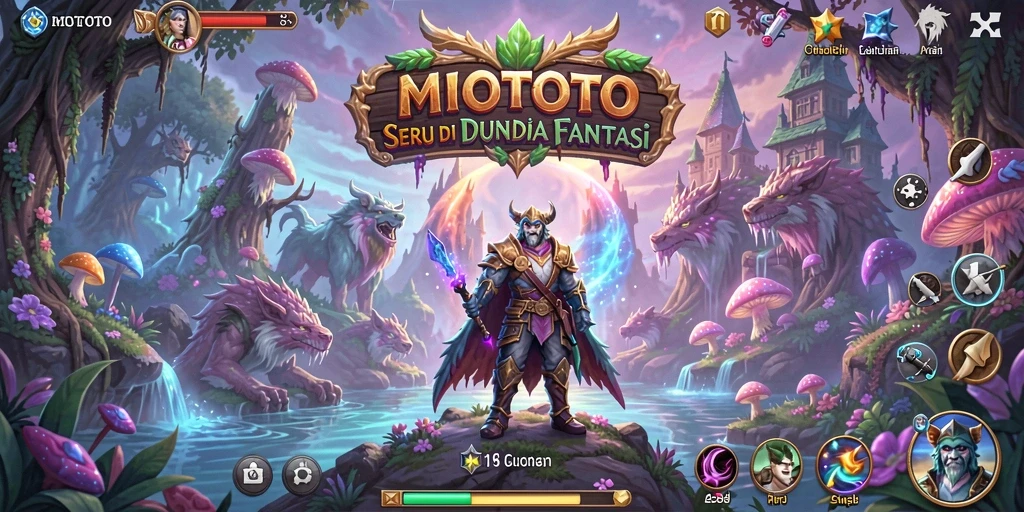 Tampilan gameplay seru di dunia petualangan MIOTOTO.