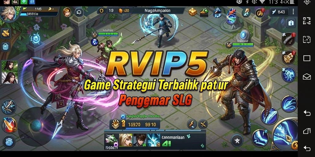 Tampilan gameplay menarik dari RVIP5 menunjukkan aksi pertempuran strategis.