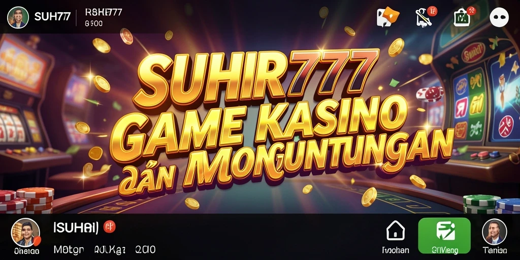Screenshot utama SUHU777 menunjukkan gameplay Kasino yang menegangkan dan penuh warna.